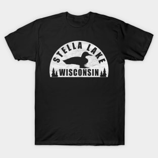 Stella Lake Northern Wisconsin Loon T-Shirt